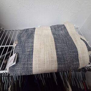 Primitives by Kathy Navy and Cream Throw